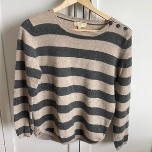 Chinti and Parker striped cashmere sweater size M